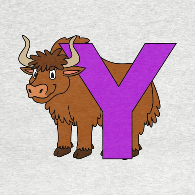 Letter Y with Yak by BoombasticArt